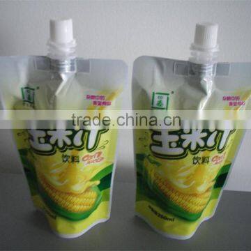beverage juice bag with sucker