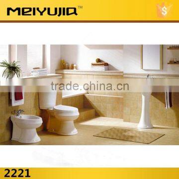 2221 bathroom set new design washdown two piece toilet suite series set