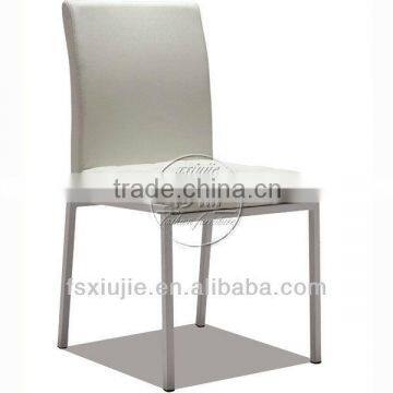 Leather Upholster Metal Dining Chair Modern Z656