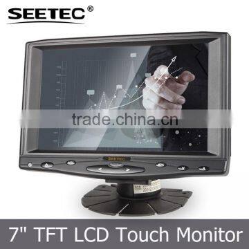 Touch screen 7 for car kit hdmi vga input stand bracket mounting backlight led vesa 75mm