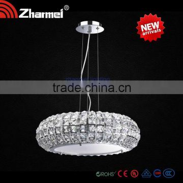 Oval shaped Crystal LED Pendant Lamp,crystal pendant light