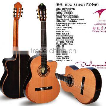 39 Inch Solid Cedar wood Handcrafted Classic guitar China factory Wholesale & OEM