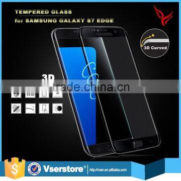 Moblie phone 3d 9h anti-fingerprint electroplating full cover tempered glass screen protector for samsung galaxy s7 edge                        
                                                                                Supplier's Choice