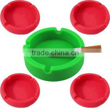 Wholesale different kinds protable silicone ash tray for smoking accessory