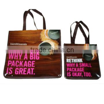 Recycled non woven laminated shopping bag