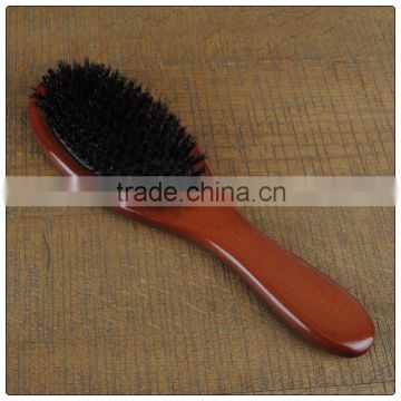 Customize wooden hair comb with boar bristle for promotion