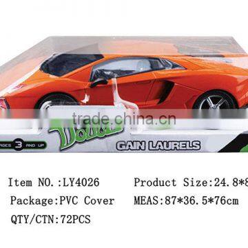 Promotional gift low price car games friction car plastic mini car toys with music and light