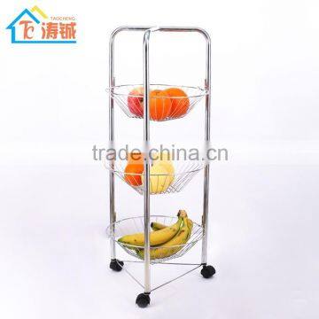 RG8886 3 tiers Metal wire Fruit Basket
