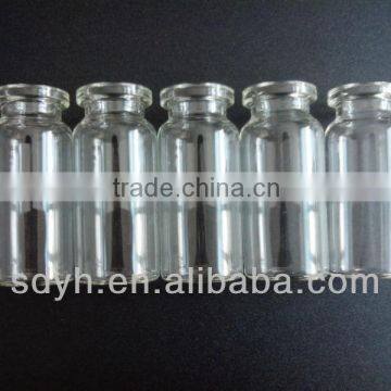 10ml clear tubular glass vial