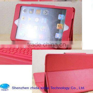 2013 new Mini Bluetooth Keyboard with Pu Leather Case for mini ipad