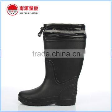 Removeable cotton lining EVA working rain boots