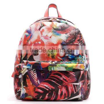 2016 fashion Flower Printed Backpack