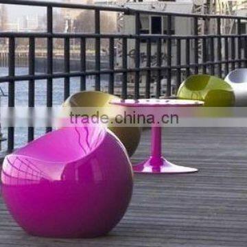 outdoor plastic easy chair by rotational moulding