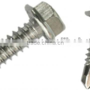 hex washer head stainless steel self drilling screws