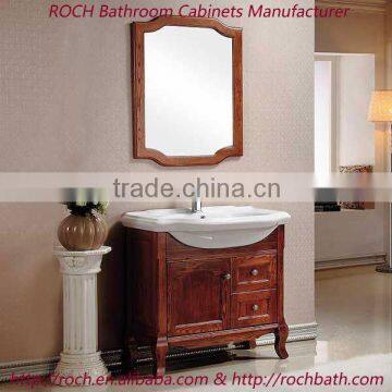 ROCH 8048 Cheap Price Classical Cabinet Ashtree Bathroom Furniture