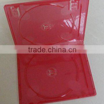 11mm Bluray Dvd Case Red Double With Print Blu-ray Logo