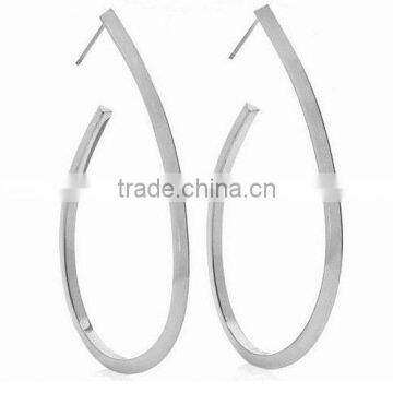 Knife Edge Curved J-Hoop Earrings earring vners