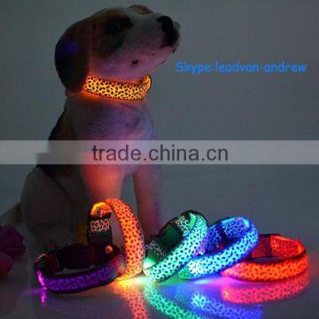 Waterproof blink flashing LED dog collar, LED dog leash