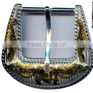 Three-piece buckle for belt with 40mm