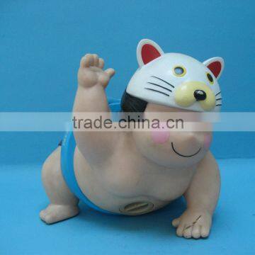 Plastic Sumo doll with cap