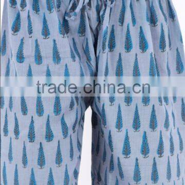 Indian Hand Block Printed Baggy Trouser Harem Pants For Women photo-3