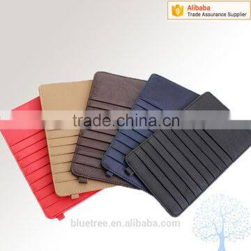 PU material long wallet with many holders for credit cards, place card holder