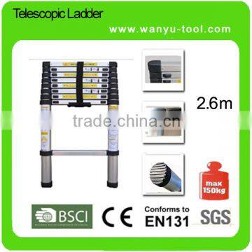 3.85m retractable ladder with Unique Integral Safety Stabiliser and Heavy Duty Carry Bag