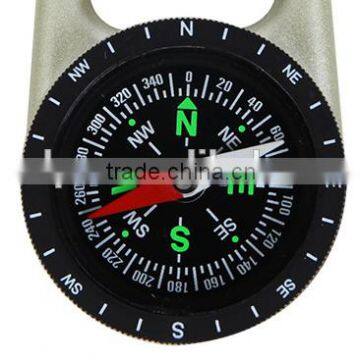 Hot Selling Metal Carabiner Compass For Travel Camping photo-2