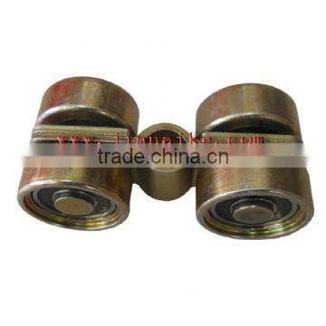 smaller roller diameter 34mm center hole plate for folding door