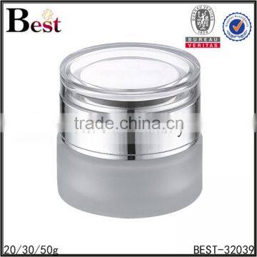 20/30/50g frosted glass jar empty glass cream jar