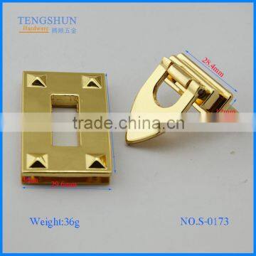 High Quanlity Zinc Alloy Decorative Twist Lock for Purse Hot Sale Metel Bag Parts Wholesale photo-2