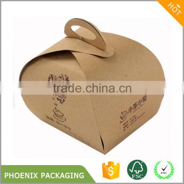 Kraft Paper With Handle Packaging Box Brown Kraft Gift Wedding Party Boxes