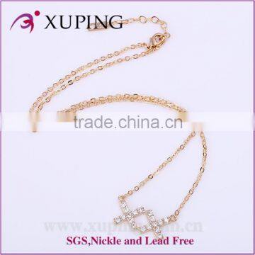 C205062-41726-Xuping fashion elegant necklaces with rose gold color