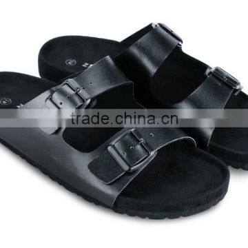 Leather fashionable slipper for men sandal flat heel sandal for men