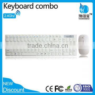 2.4g USB Wireless Keyboard Mouse Combo With White Color for Computer/laptop photo-4