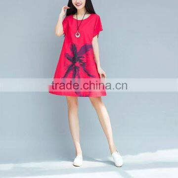 JPSKIRT1605996 Latest Fashion Ladies Floral Casual Retro Dress