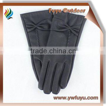 girls thin leather gloves in europe