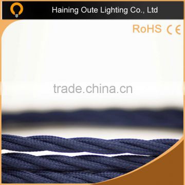 3 cores inside fabric elactric wire cable , many colors wires and cables for lamp