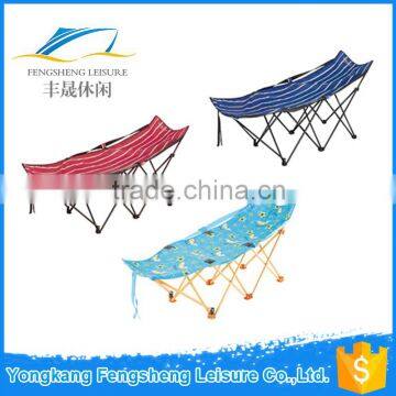 600D fabric portable folding beach bed/outdoor folding bed/camping bed