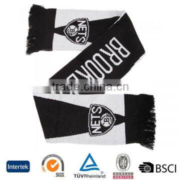 2016 wholesale soccer team custom embroidered mini fans football scarf