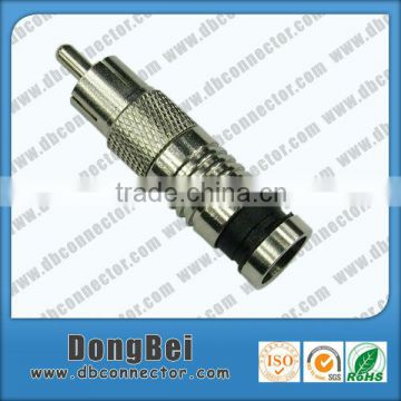 rca male plug compression speaker cable connectors from dongbei factory