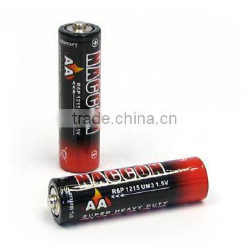 AA Carbon dry cell 1.5V R6P NACCON