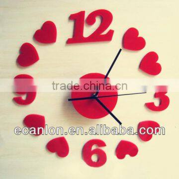 creative acrylic wall clock