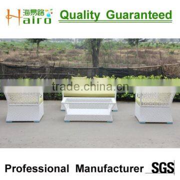 White Rattan Outdoor Furniture Table and 6 Chairs photo-5