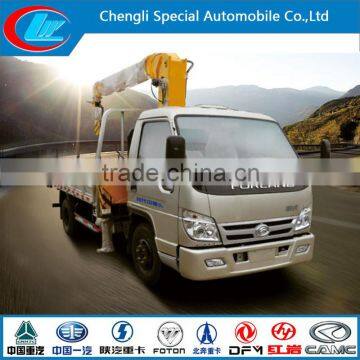 Mini crane truck Foton Truck with Crane light capacity cargo truck with crane hot sale truck chinese crane