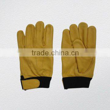 Cow grain leather driver glove