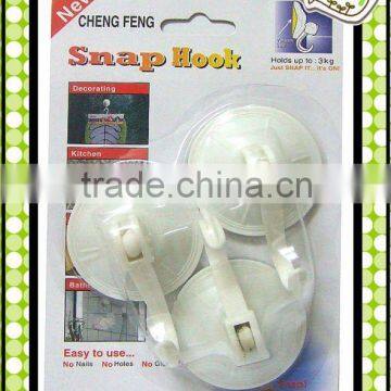 plastic Bath Hook Suction Hook , self adhesive hook , plastic snap hook