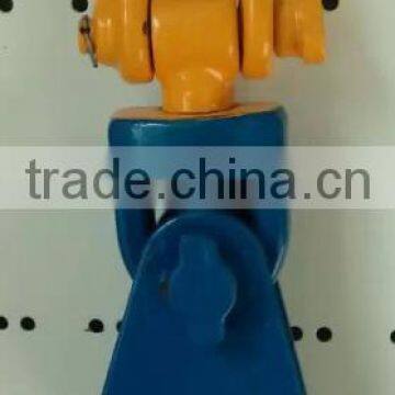 drop forged hardware alloy steel/carbon steel lifting hoist single/one wheel close/open shackle type steel pulley block