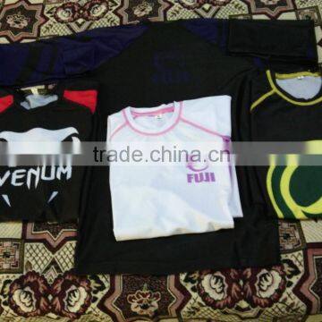 Custom Printed Rash Guard , Mma Long Sleeve Rash Guard , 2016 Whole Sale Mma Rash Guard photo-3