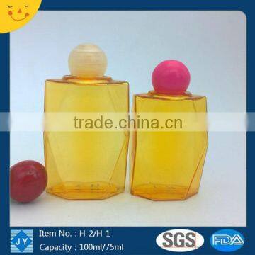 100ml 75ml 3oz PETG Plastic Type and Screw Cap Sealing Type empty perfume /olive oil/ essential oi lbottles